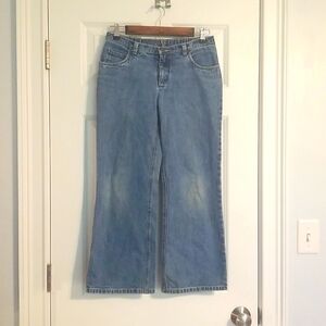 Lands' End Girls Jeans, Elastic Waist, Size 10+